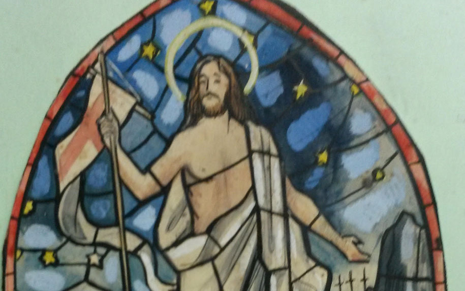 Novos vitrais para Alvide e Murches