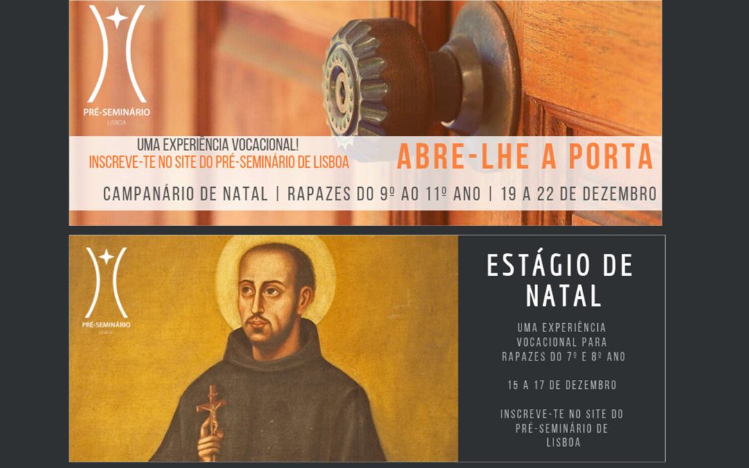 Pré- Seminário – dois convites aos rapazes