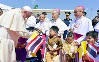 O papa Francisco visitou a Tailândia de 20 a 23 de novembro