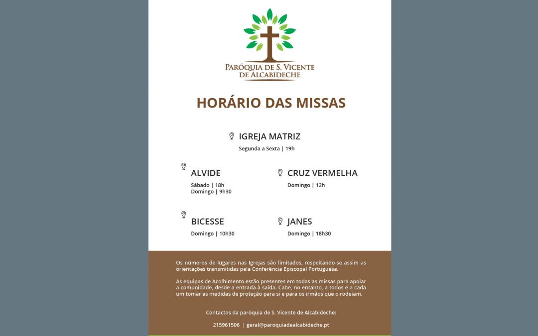 Reabertura das Missas Comunitárias – Horários