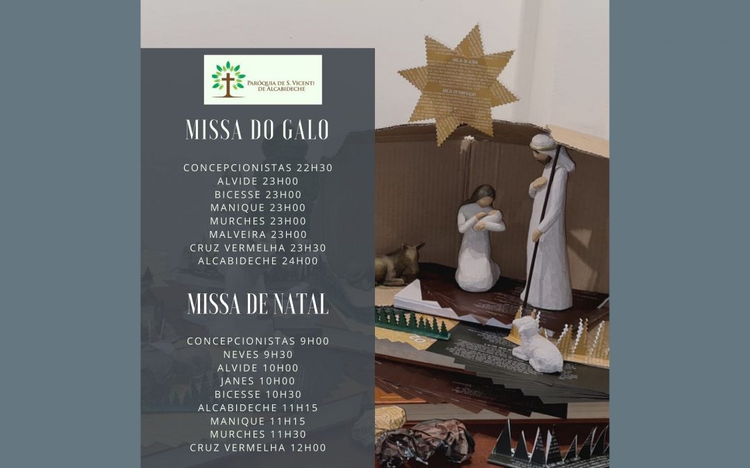 Natal – horários da Santa Missa