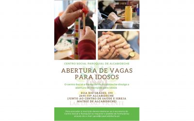 Centro Social e Paroquial de Alcabideche – vagas