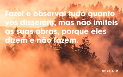 «Dizem e não fazem» (Mt 23,1-12)