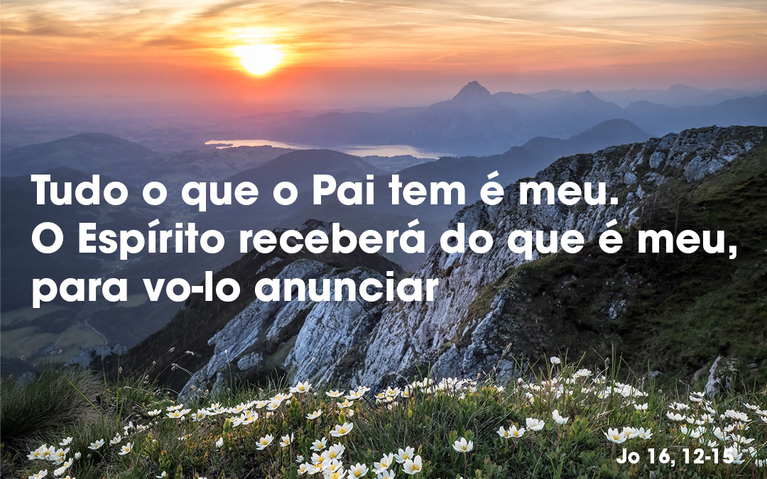 «Tudo o que o Pai tem é meu. O Espírito receberá do que é meu, para vo-lo anunciar» (Jo 16, 12-15)