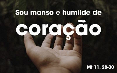 «Sou manso e humilde de coração» Mt 11, 28-30