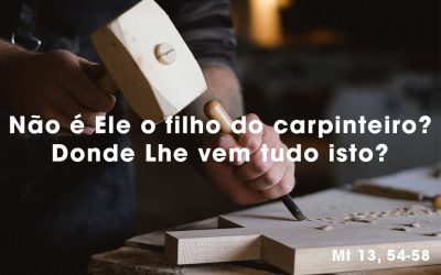«Não é Ele o filho do carpinteiro? Donde Lhe vem tudo isto?»  Mt 13, 54-58