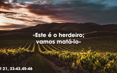 «Este é o herdeiro; vamos matá-lo» Mt 21, 33-43.45-46