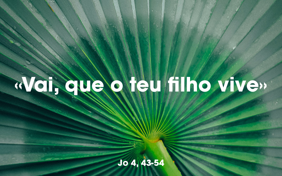 «Vai, que o teu filho vive» Jo 4, 43-54