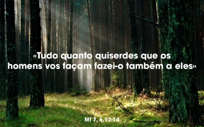 «Tudo quanto quiserdes que os homens vos façam fazei-o também a eles» Mt 7, 6.12-14